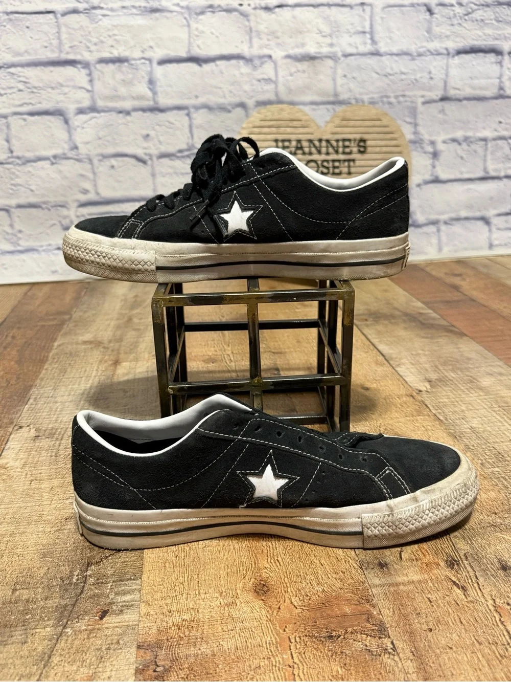 Converse CONS Unisex One Star Pro Ox Skate Shoes 171327C Black/White